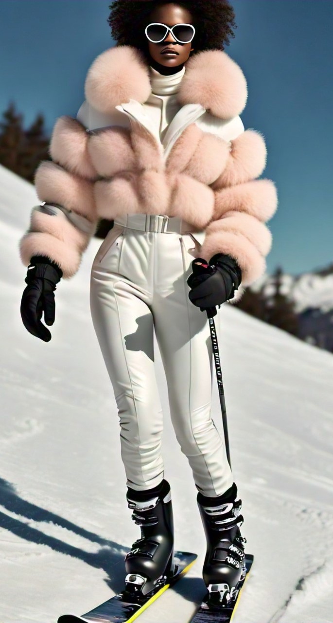 Peach Ski Fox Jacket