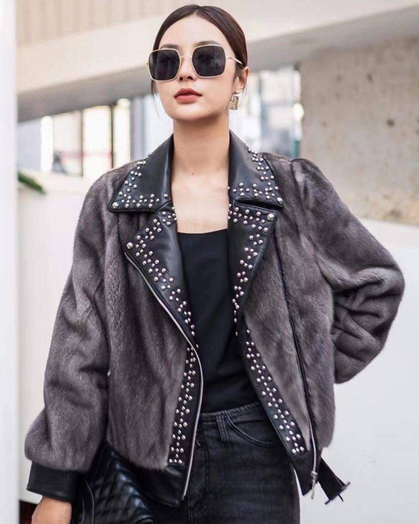 Chartreuse Green Mink Coat