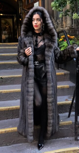 Russian Barguzin Sable Coat Hood 94732