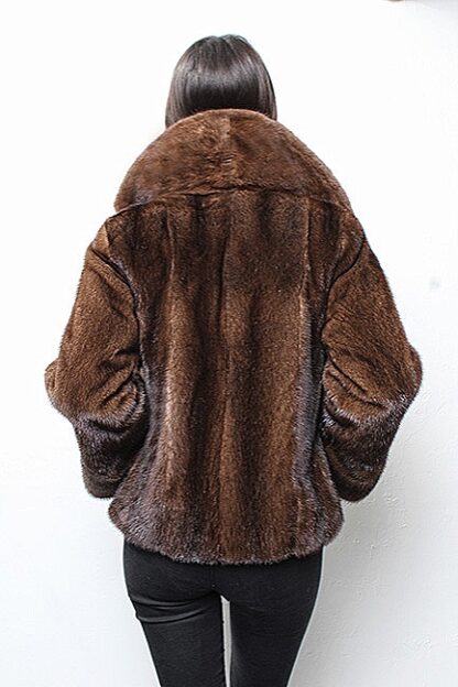 Mahogany Mink Fur Jacket 4995 - Image 5