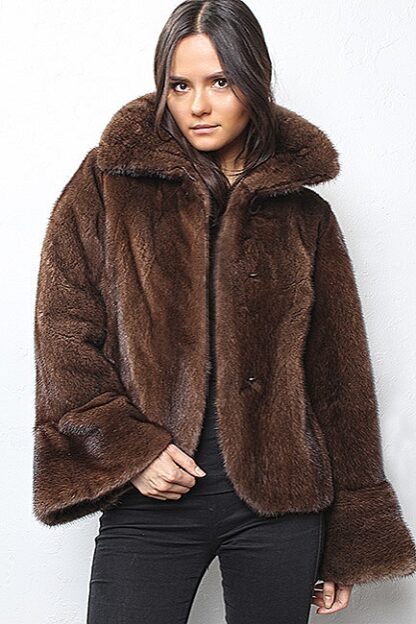 Mahogany Mink Fur Jacket 4995 - Image 2