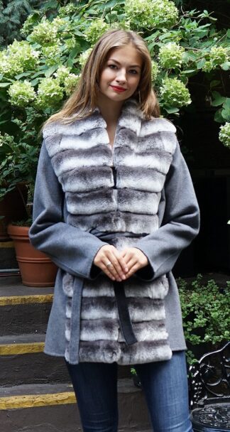 Grey Wool Jacket Rex Rabbit Fronts 4848
