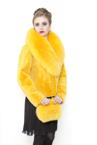 Zuki Furs Sunflower Foxy Folly Sheared Beaver Fox B388
