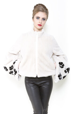 Zuki Furs Fawn Opera Sheared Beaver Jacket B609