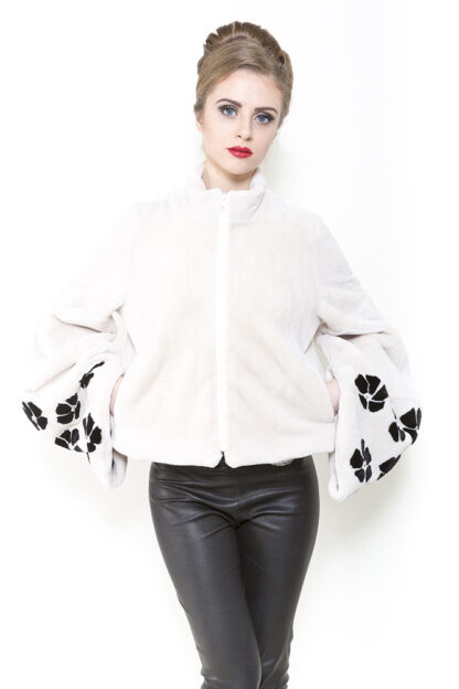 Zuki Furs Fawn Opera Sheared Beaver Jacket B609