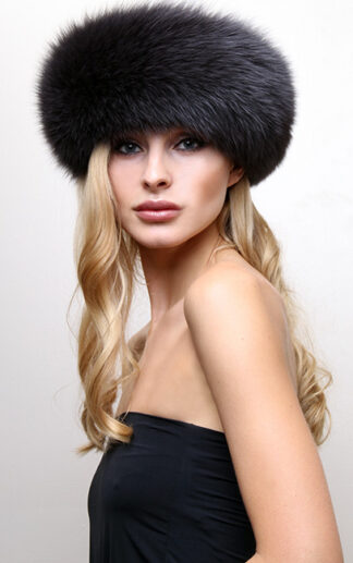 Slate Blue Fox Headband 0132