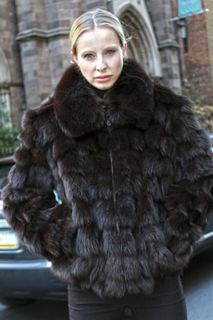 Brown Fox Bomber Jacket 3089 - Image 6
