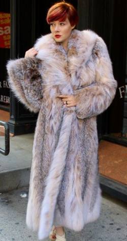 Full Length Canadian Lynx Coat 6654