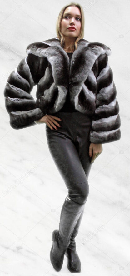 Chinchilla Bolero Jacket 29769 - Image 4