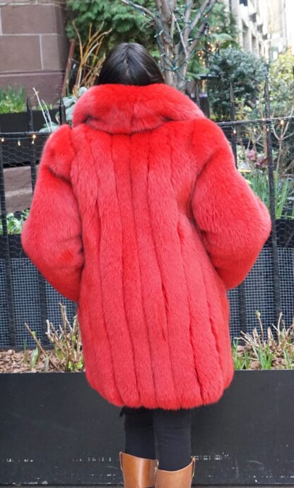 Dyed Red Fox Jacket 774492 - Image 2