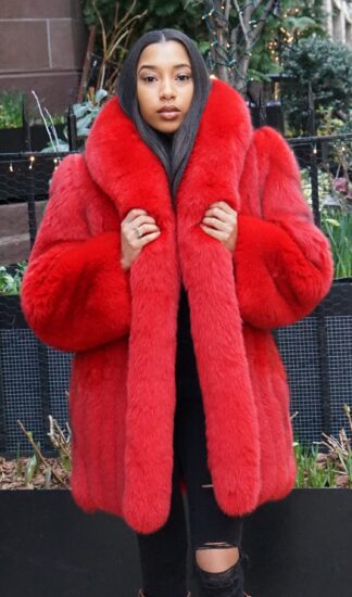 Dyed Red Fox Jacket 774492
