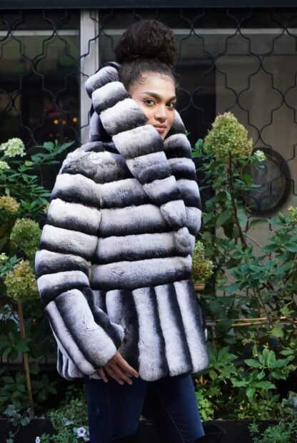 Chinchilla Rex Rabbit Jacket 2992 - Image 2