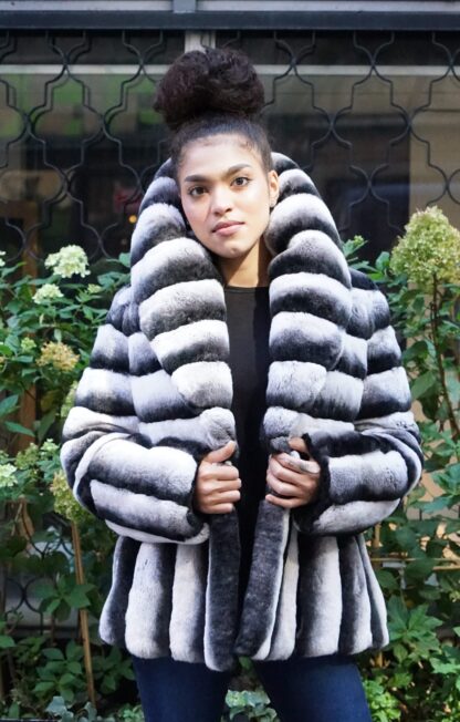 Chinchilla Rex Rabbit Jacket 2992 - Image 4