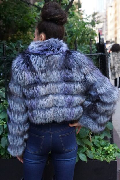 Multi Colored Silver Fox Jacket 9989 - Image 4