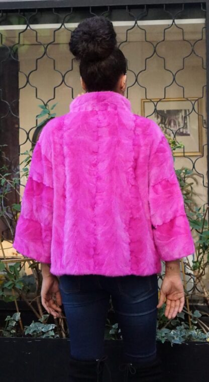 Fuchsia Mink Section Jacket BA87554 - Image 3