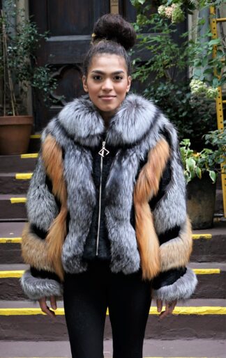 Silver & Red Fox Jacket 9595