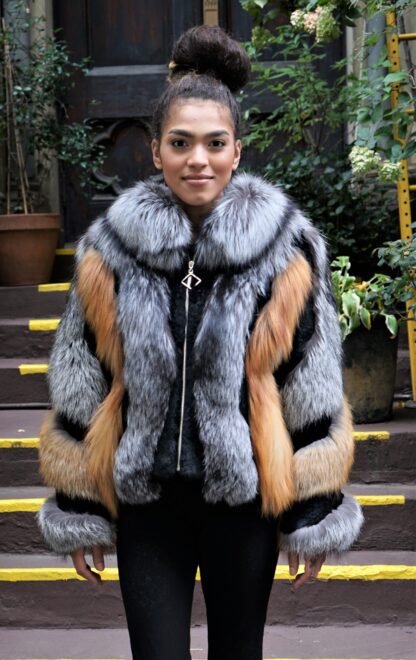 Silver & Red Fox Jacket 9595