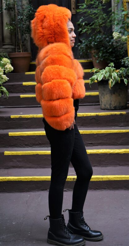 Orange Fox Hoodie Jacket 45643 - Image 4