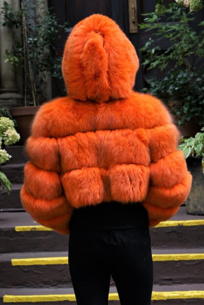 Orange Fox Hoodie Jacket 45643 - Image 5