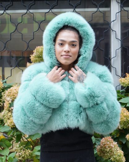 Seafoam Green Fox Jacket 3837 - Image 3