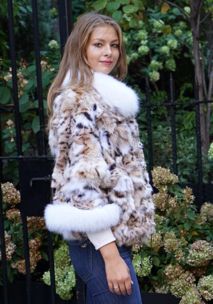 Lynx Jacket White Fox Trim 74663 - Image 4