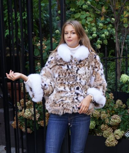 Lynx Jacket White Fox Trim 74663 - Image 6