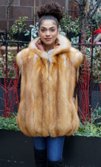 Red Fox Hooded Vest 7223