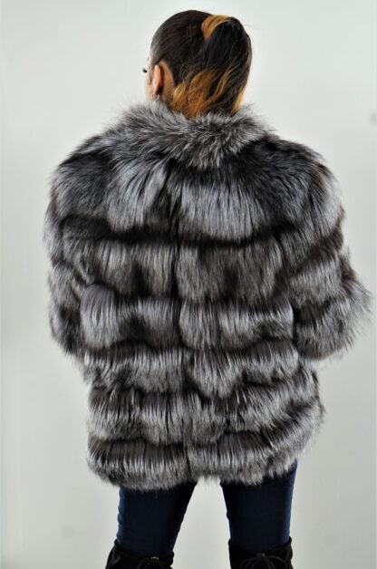 Horizontal Silver Fox Jacket 13422 - Image 3