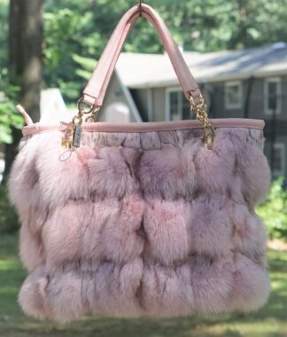 Baby Pink Fox Fur Bag 7665