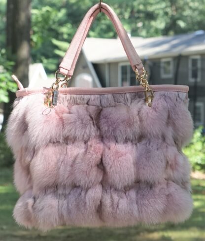 Baby Pink Fox Fur Bag 7665