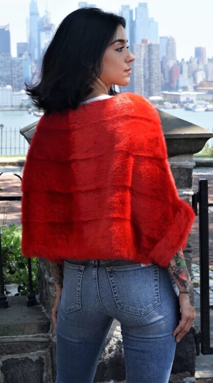 Pullover Red Mink Jacket 5843 - Image 4