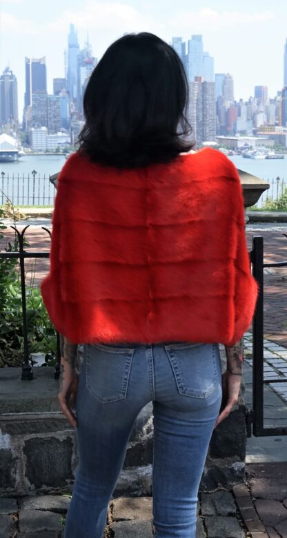 Pullover Red Mink Jacket 5843 - Image 5