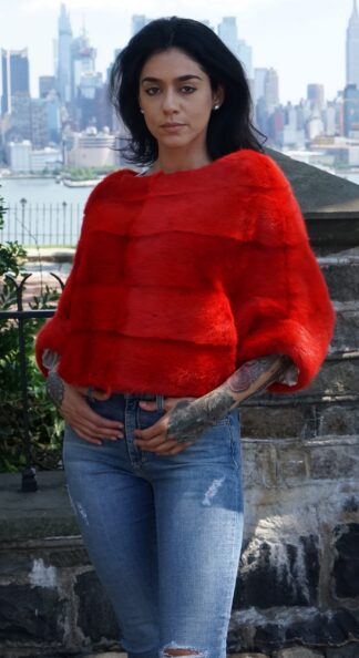 Pullover Red Mink Jacket 5843