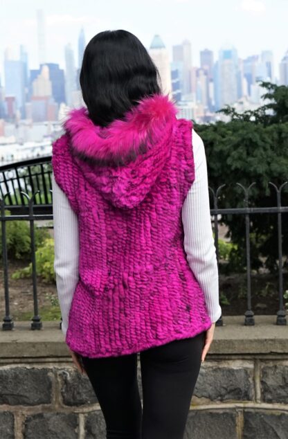Fuchsia Rex Rabbit Vest 6578 - Image 8