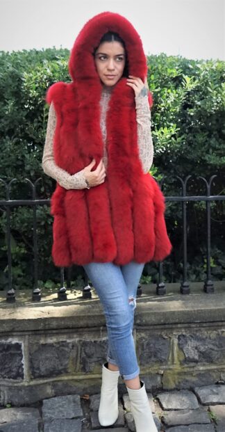 Red Fox Vest Hood 9410