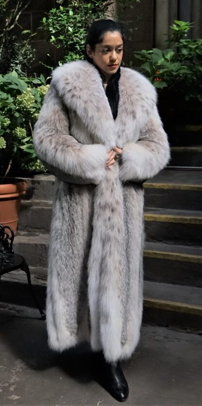 Canadian Lynx Coat as Seen in Hustlers Movie JLO 38373 - Image 2