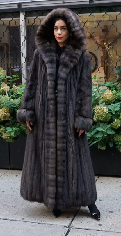 Russian Barguzin Sable Coat Hood 94732 - Image 3