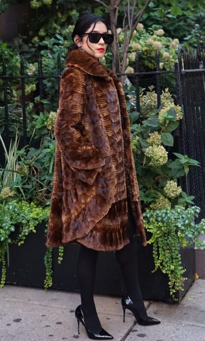 Cognac Mink Sculptured Stroller 49573 - Image 3