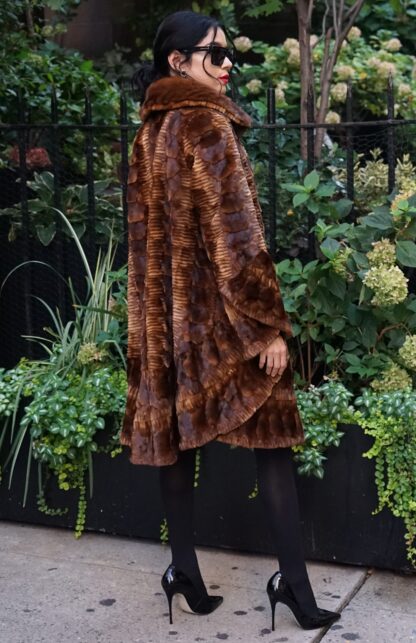 Cognac Mink Sculptured Stroller 49573 - Image 7