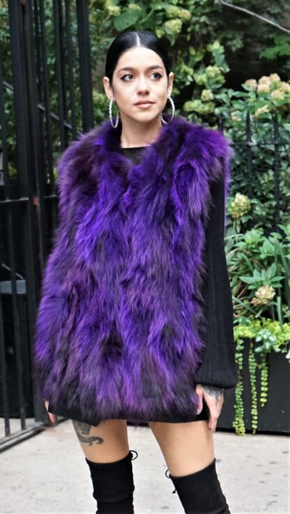 Purple Raccoon Vest 2309 - Image 2