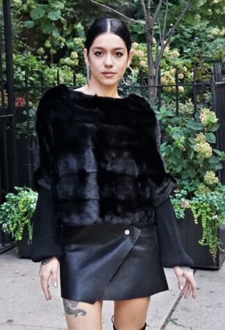 Horizontal Pullover Mink Jacket Size 4-6 30298