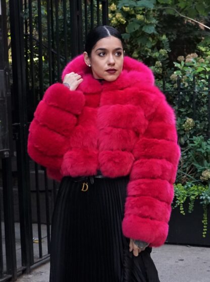 FUSHIA FOX JACKET HOOD 89348 - Image 2