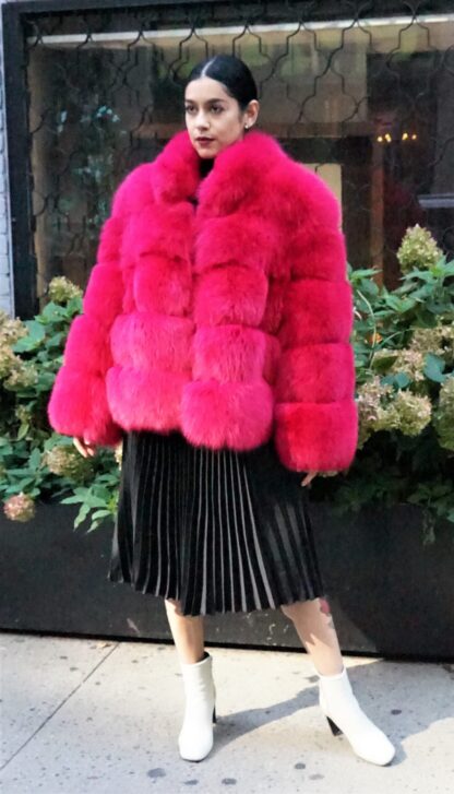 Fuchsia Horizontal Fox Jacket 92134 - Image 2