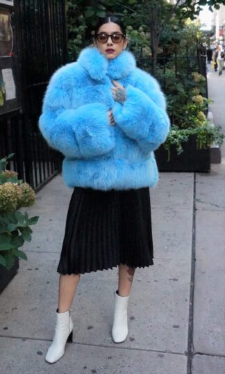 SKY BLUE FOX JACKET 9383