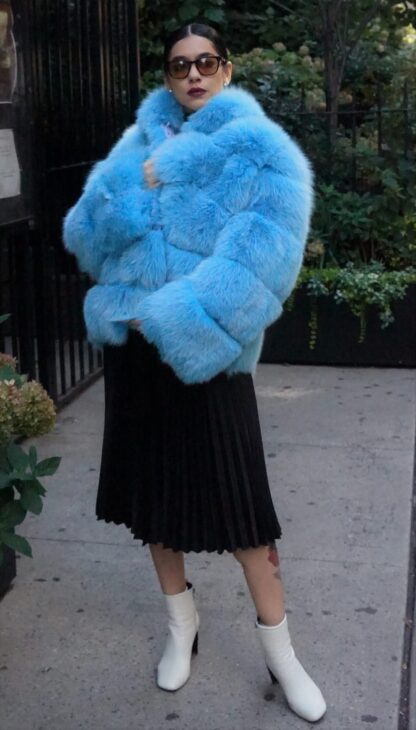 SKY BLUE FOX JACKET 9383 - Image 6
