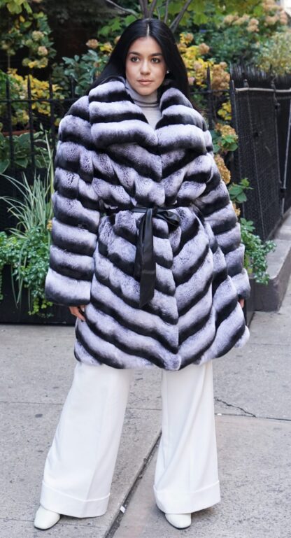 Chinchilla Rex Fur Jacket 1837 - Image 3