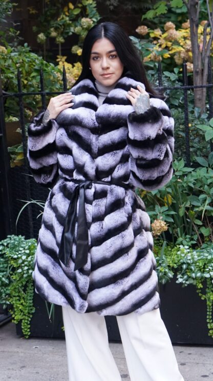 Chinchilla Rex Fur Jacket 1837 - Image 5