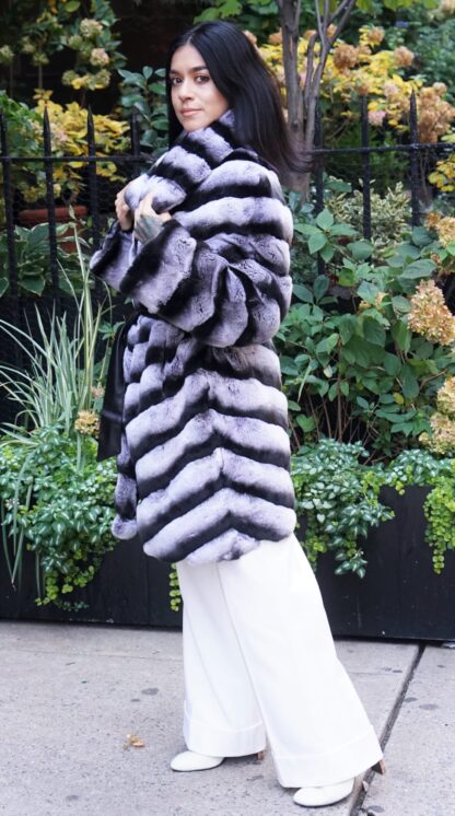 Chinchilla Rex Fur Jacket 1837 - Image 6