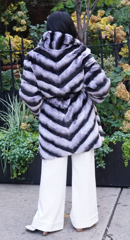 Chinchilla Rex Fur Jacket 1837 - Image 7