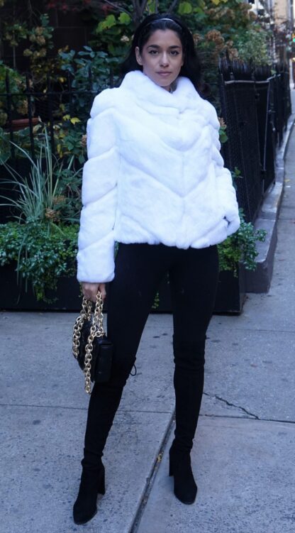 White Rex Rabbit Jacket Directional 3827 - Image 3